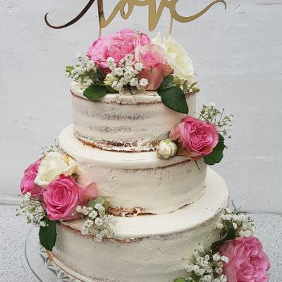 Cafe Kraus Bedburg | Naked Cake mit Blüten